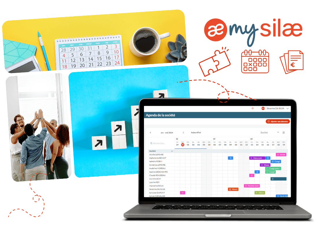Capture d'écran mySilae — Congés & Absences : collaboration facilitée