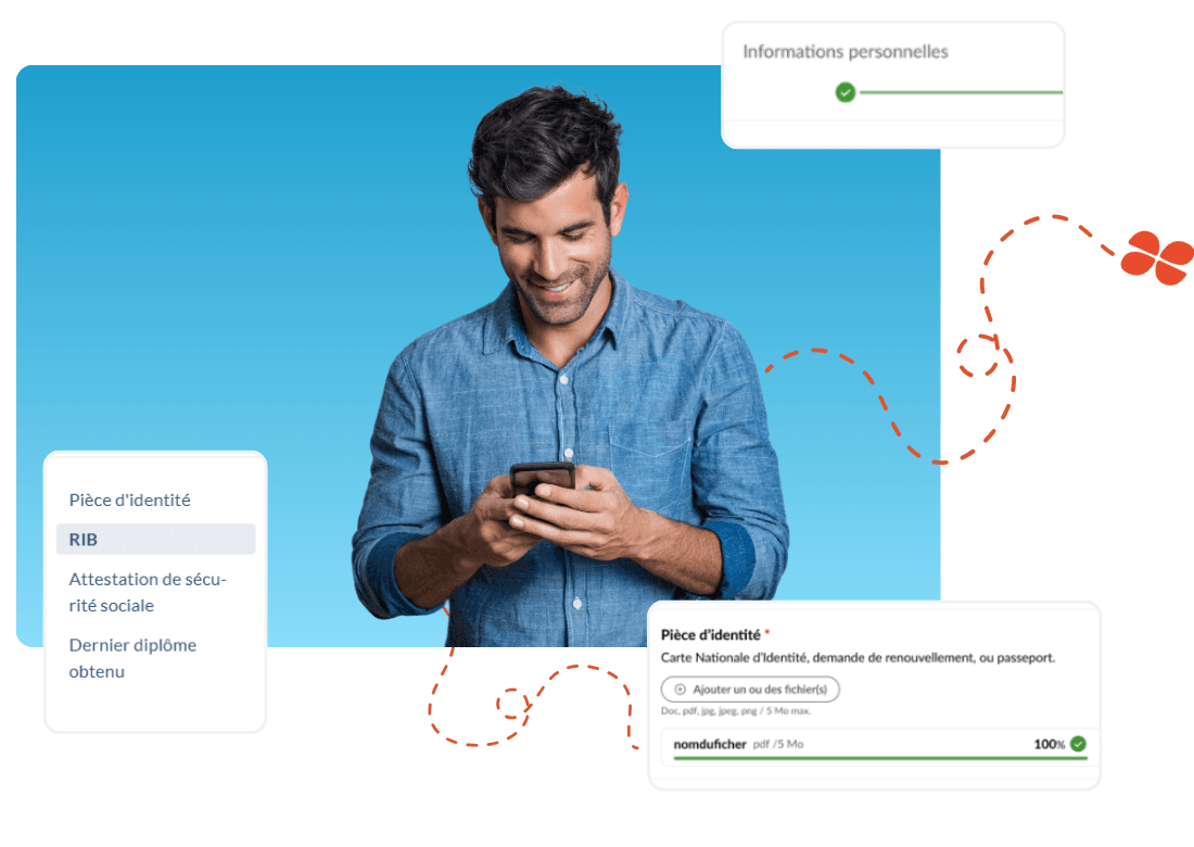 Capture d'écran mySilae — Gestion des salariés : self onboarding