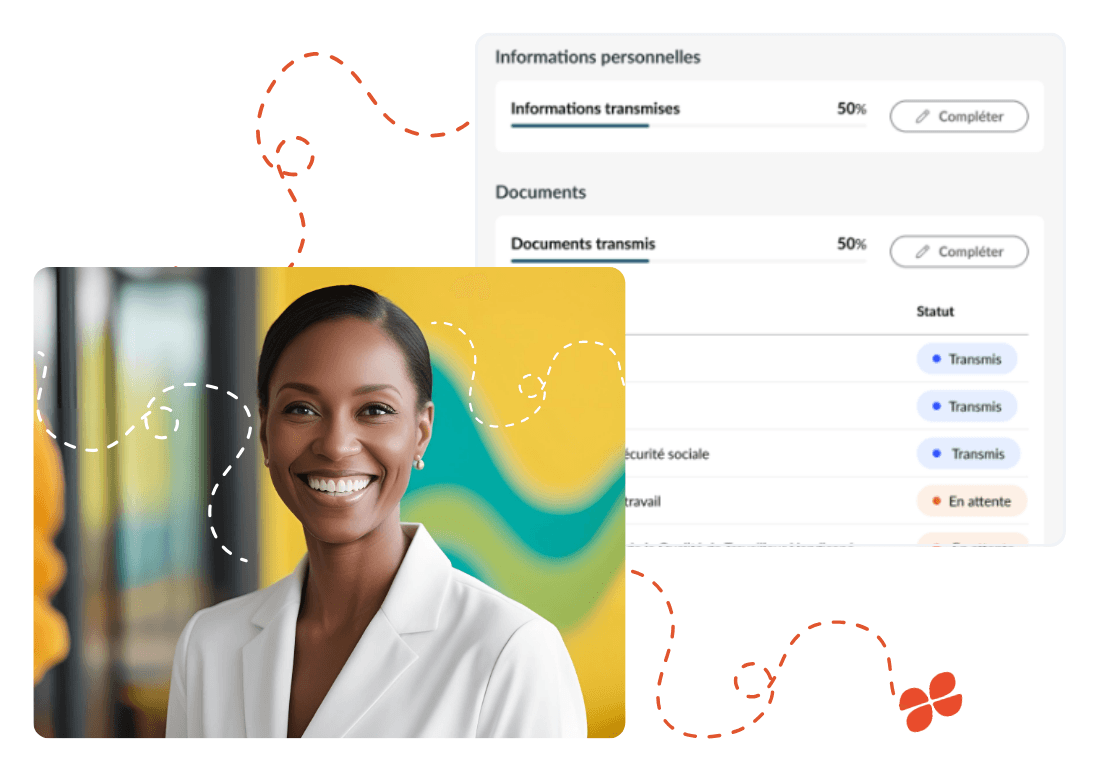 Capture d'écran mySilae — Transmissions de fichiers et onboarding salarié