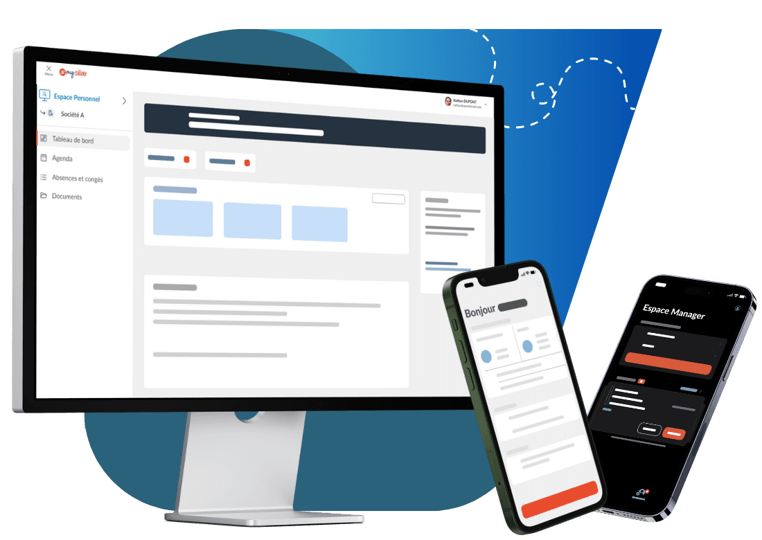 mySilae affiché sur ordinateur, tablette et mobile